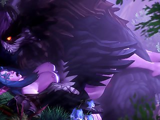 Elyrasia And Her Owlcat (ambrosine92)[monster] (gfycat.com)