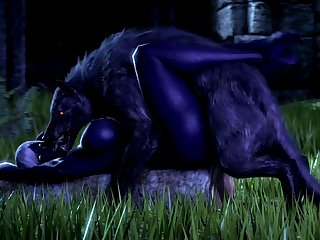 Nualia And A Wolf (noname55)[dog Wolf] (gfycat.com)