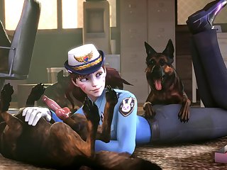 Officer D.va K9 Training[dog Wolf] (gfycat.com)